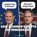 Starmer's shifts on immigration